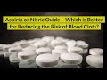 Aspirin or Nitric Oxide   Which is Better for Reducing the Risk for Blood Clots?