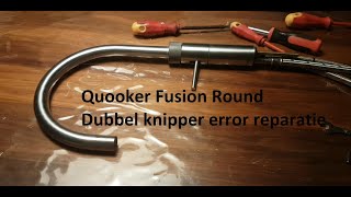 Quooker Fusion dubbel druk draai knop reparatie na dubbel knipper error (repair double flash error)