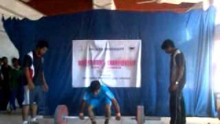 Calicut University weightlifting 2011 best lifter