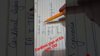 cardinal signs of EA with TEF #esophagealatresia#esophagus#ea#tef#tracheooesophagealfistula#nursing