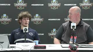 Levi Haines (Penn State) after 157 NCAA semifinals win