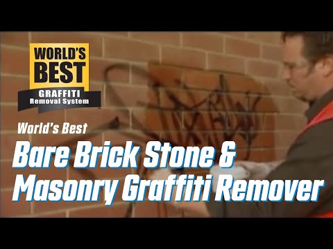 WORLD'S BEST BARE BRICK, STONE AND MASONRY GRAFFITI REMOVER WORLD'S BEST BARE BRICK, STONE AND MASONRY GRAFFITI REMOVER