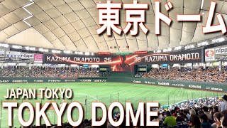 ⚾️【4K】️東京ドーム！内野席からの見え方をご案内【座席|雰囲気|読売ジャイアンツ】Guide tour of TOKYO DOME🇯🇵Baseball.Giants.Tokyo Travel