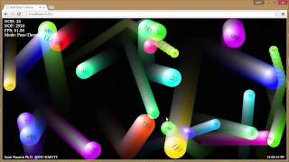Balls Elastic Collision (HTML5 + JavaScript)