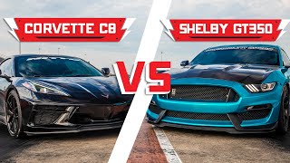 Corvette C8 vs Shelby GT350 (Drag Edition) | Driver Battles