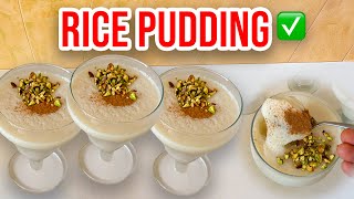 Flourless \u0026 Starch-Free Mom's Rice Pudding 🙀 Easy Homemade Rice Pudding Recipe ✨No Flour, No Starch✅