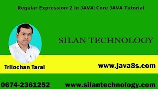 Regular Expression-2 in Java | Core JAVA Tutorial | JAVA Technology | Mr.Trilochan