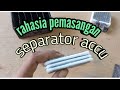 Peel thoroughly how to install a dry battery cell separator