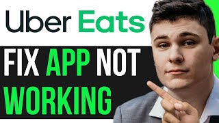 HOW TO FIX UBER EATS APP NOT WORKING! (GENIUS WAY)