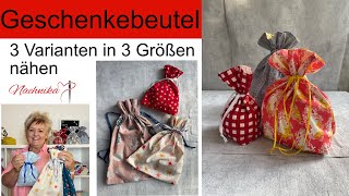 Nachhaltige Geschenkverpackung nähen