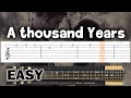Christina Perri - A Thousand Years - EASY Guitar tutorial (TAB)
