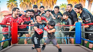 BOXEO entre  ENANOS 😂Y PARTIDO DE FÚTBOL⚽️