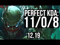 PYKE vs PANTHEON (MID) | 11/0/8, Legendary, 400+ games, 900K mastery | KR Master | 12.19