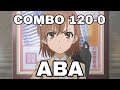 Misaka 120-0 True combos Base and Awk (ABA Roblox)