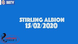 BBTV | Cowdenbeath v Stirling Albion | Highlights 15/02/2020