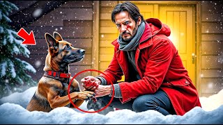 Frozen Dog Begs Keanu to Open the Door. He Is Shocked by What Happens Next…