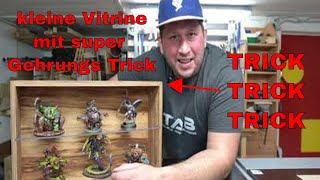 kleine Vitrine mit super Gehrungs Trick - Tab