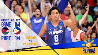 Jordan vs Philippines | FIBA Asia Cup 2013 | Part 1/4