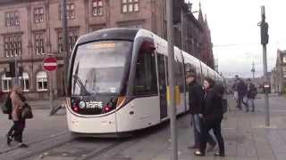 CAF Urbos 3 departing St. Andrews Square