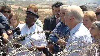 The Elders hear first hand about life in Gaza, Bil'in and East Jerusalem