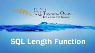Sql Training Online - Sql Length Function 2019