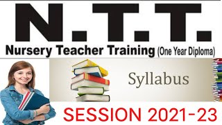 Ntt syllbus,ntt syllabus 2021,ntt course syllbus,ntt new syllbus,ntt syllbusin hindi,ntt syllbus2022