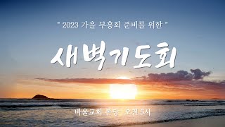 [바울교회] 2023 가을 부흥회 준비를 위한 새벽 기도회 - 1일차 (23.11.06)