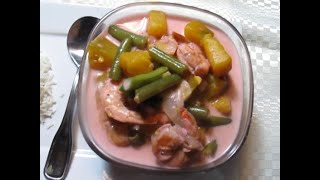 Squash, Beans and Shrimps in Coconut Sauce - Nutritious \u0026 Flavorful!! Mama Wang's Homecooking