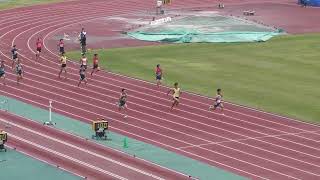 男子4x100mR予選8組　2023千葉県高校総体