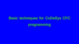 CFC basics in CoDeSys