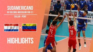 Paraguay 🆚 Venezuela | Highlights [4K] | Sudamericano de voleibol masculino sub 21 - Perú 2024