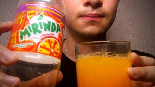 ASMR DRINKING MIRANDA ORANGE 🍊 DRINKING SOUNDS 😋 MUKBANG