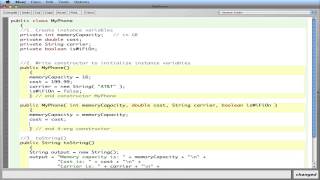 APCS Class Design: Multi-argument constructors