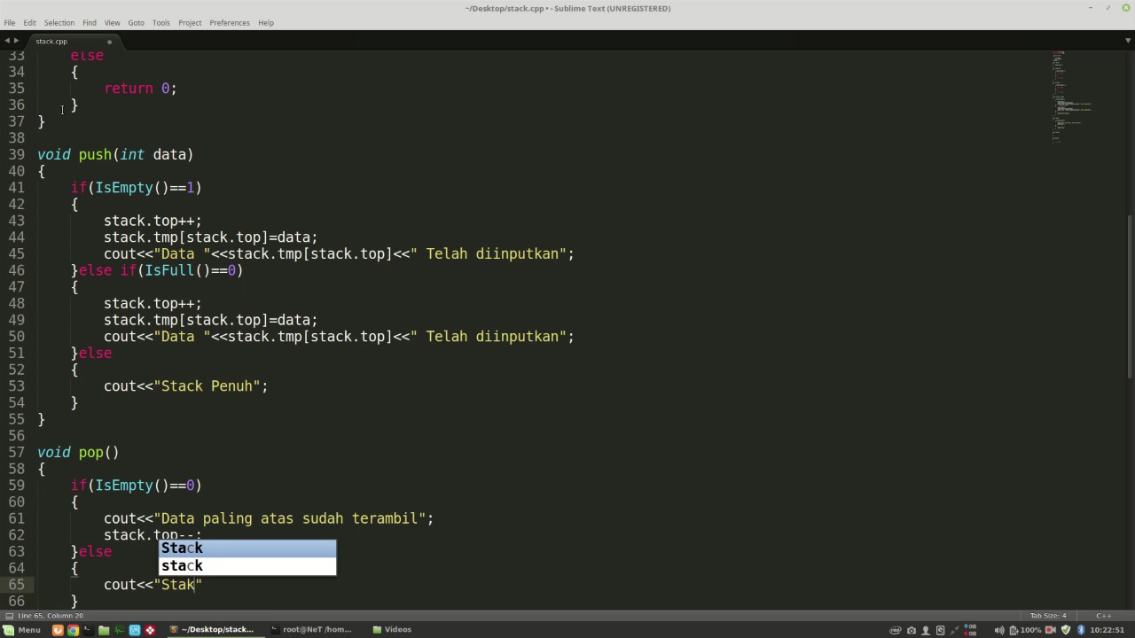 Contoh Program Stack Pascal Spanishopm