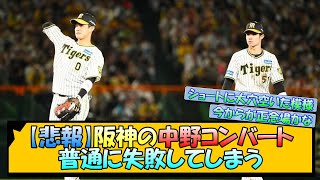 【悲報】阪神の中野コンバート、普通に失敗してしまう【なんJ 反応 まとめ】【プロ野球ニュース】