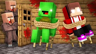 JJ and Mikey Became Obsessed in Minecraft ! - Maizen