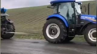 Landini 5-100H New Holland TD100D çekişmesi