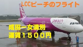 【激安フライト】LCCピーチ 成田ー女満別　運賃なんと1500円！