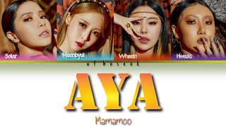 MAMAMOO AYA Lyrics (마마무 아야 가사) (Color Coded Lyrics)