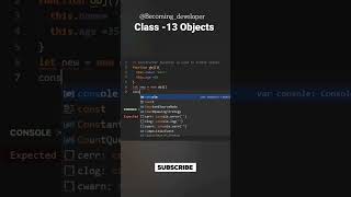 Class -13 | Create Objects Using Constructor Function #constructor #function #javascript