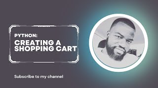 Write a shopping cart application with Python script