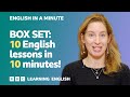 BOX SET: English In A Minute 9 – TEN English lessons in 10 minutes!