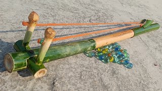 Bamboo Creations with 3 Part Slingshots #Bamboo #Diy #Slingvideo  #Bambooart