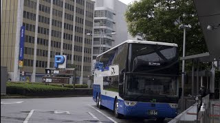 JRバス 青春昼特急7号 前面展望 東京駅八重洲南口～大阪駅高速バスターミナル 【HDR60P】