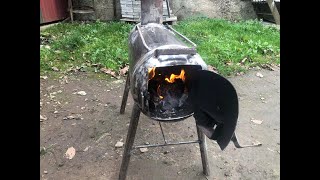 Піч буржуйка з пропанового балона 2 Heater for the Ukrainian Army