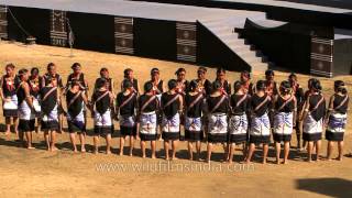 Beautiful Yimchunger women performing a folk song