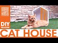 How to make a Modern Cat House // Wood DIY