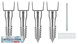 VEVOR No Dig Ground Anchor 4 Pack 3.94 x 2.76 x 27.56 Review