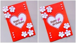 Beautiful handmade Birthday greeting card for Best friend / Easy and Beautiful Birthday card making