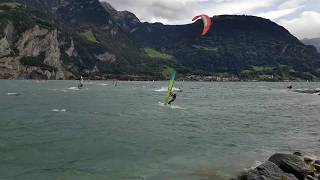 Kitesurfing / Windsurfing Lake Uri Switzerland